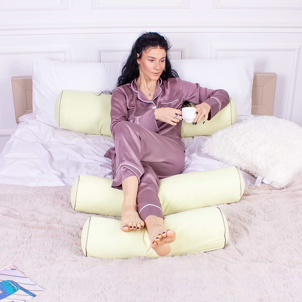 Фото - Подушка валик MirSon №8115 Naturale Line 12-0525 Tiziana EcoSilk 15x50 см (2200006199816)