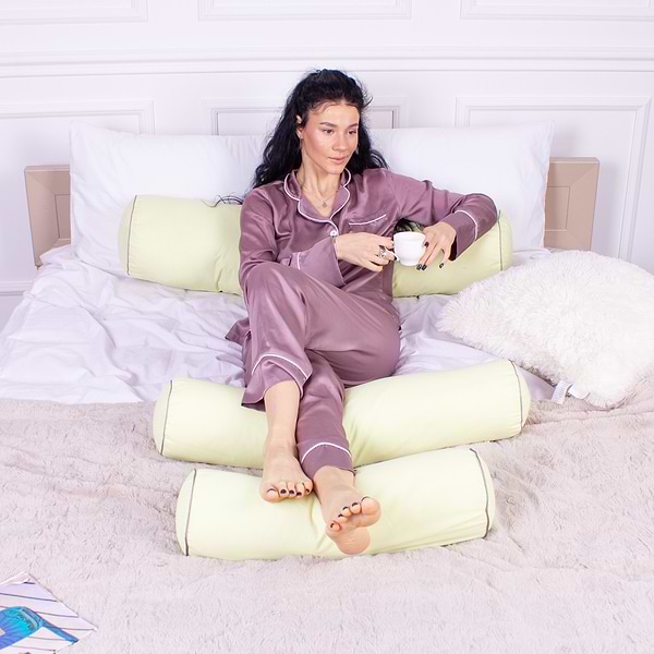 Фото - Подушка валик MirSon №8115 Naturale Line 12-0525 Tiziana EcoSilk 70х20 см (2200006248330)