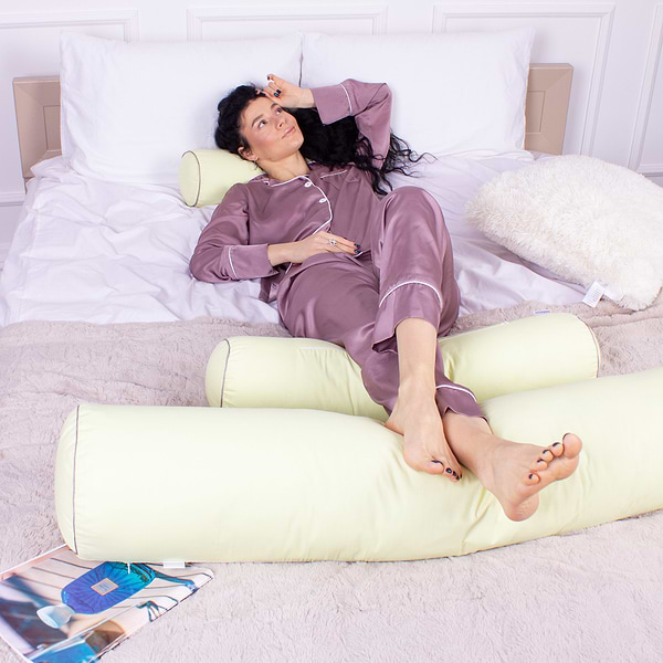 Фото - Подушка валик MirSon №8115 Naturale Line 12-0525 Tiziana EcoSilk 70х20 см (2200006248330)