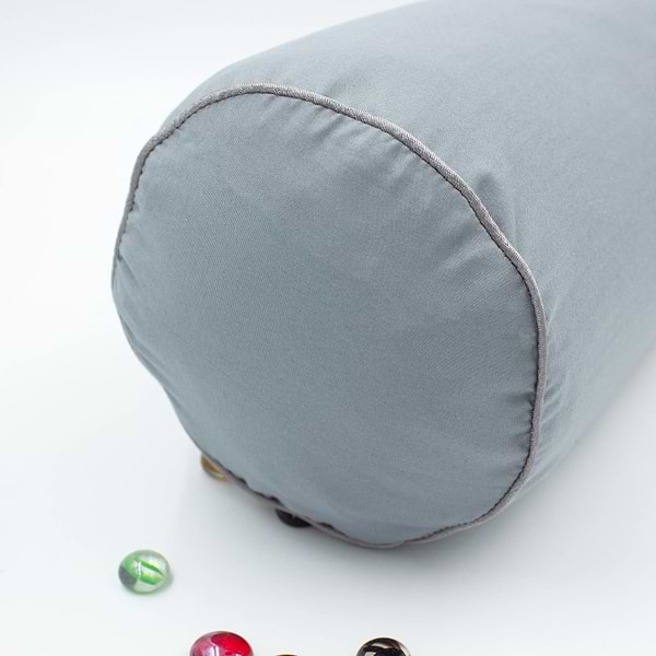 Фото - Подушка валик MirSon №8341 Eco Line Gray BamBoo 60х20 см (2200006250333)