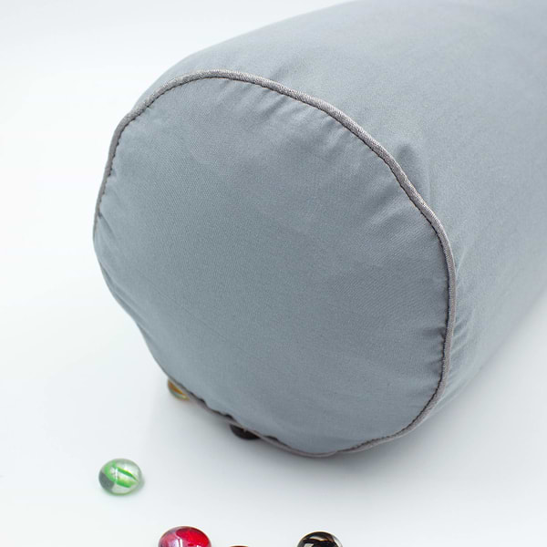 Фото - Подушка валик MirSon №8102 Eco Line Gray EcoSilk 60х20 см (2200006247548)