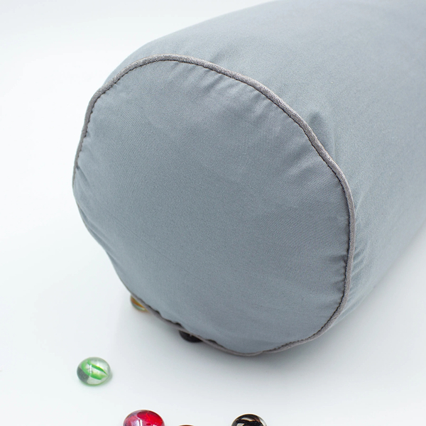 Фото - Подушка валик MirSon №8529 Eco Line Gray 100% Memory 70х20 см (2200006343073)