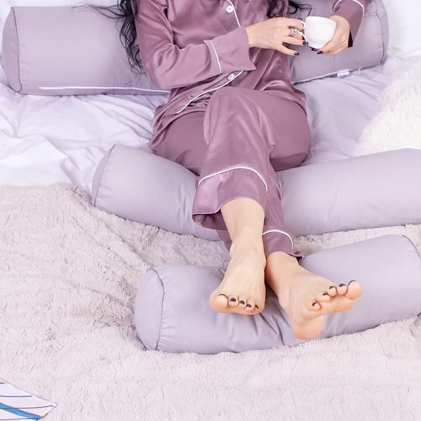 Фото - Подушка валик MirSon №8565 Naturale Line 16-5703 Light Gray Полистирол 70х20 см (2200006345237)