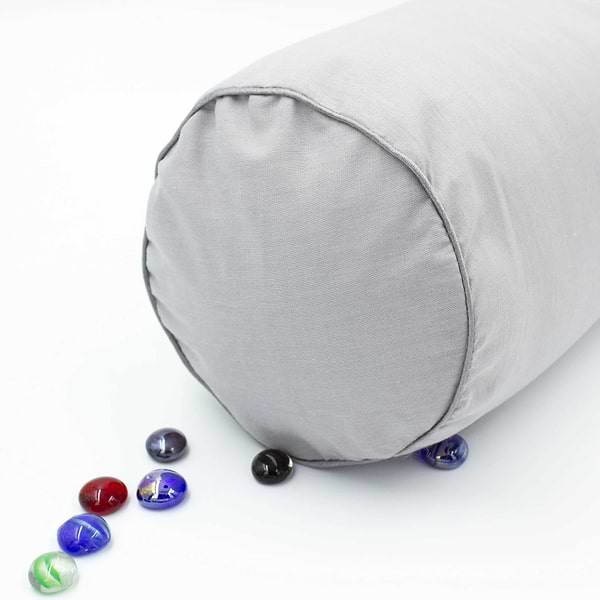 Фото - Подушка валик MirSon №8533 Naturale Line 16-5703 Light Gray 100% Memory 70х20 см (2200006343318)