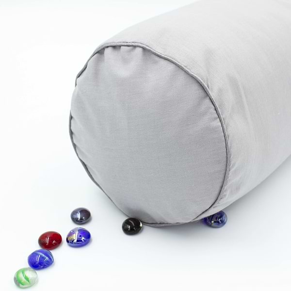 Фото - Подушка валик MirSon №8565 Naturale Line 16-5703 Light Gray Полистирол 70х20 см (2200006345237)