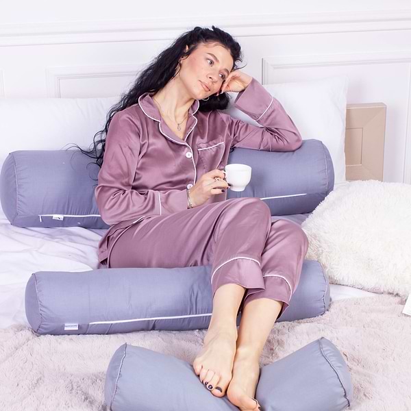 Фото - Подушка валик MirSon №8107 Naturale Line 16-5803 Geronimo EcoSilk 70х20 см (2200006247852)