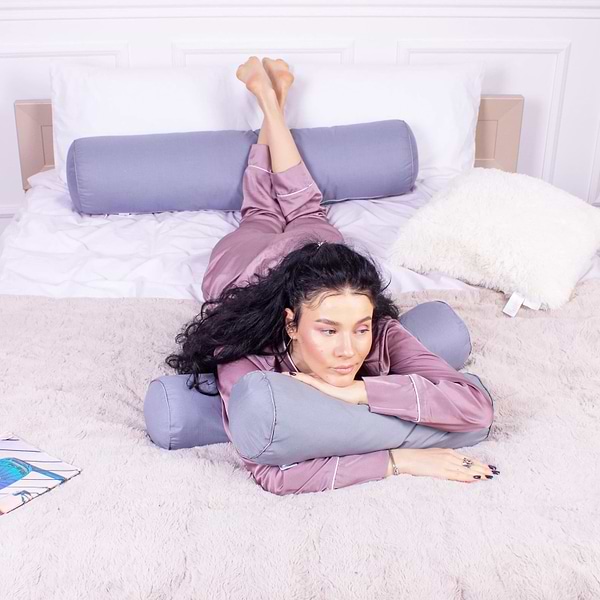 Фото - Подушка валик MirSon №8351 Naturale Line 16-5803 Geronimo BamBoo 15x50 см (2200006249467)