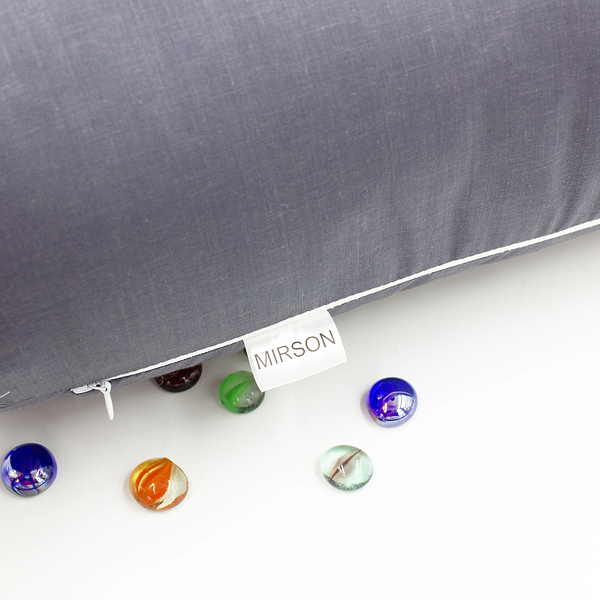 Фото - Подушка валик MirSon №8351 Naturale Line 16-5803 Geronimo BamBoo 60х16 см (2200006250913)