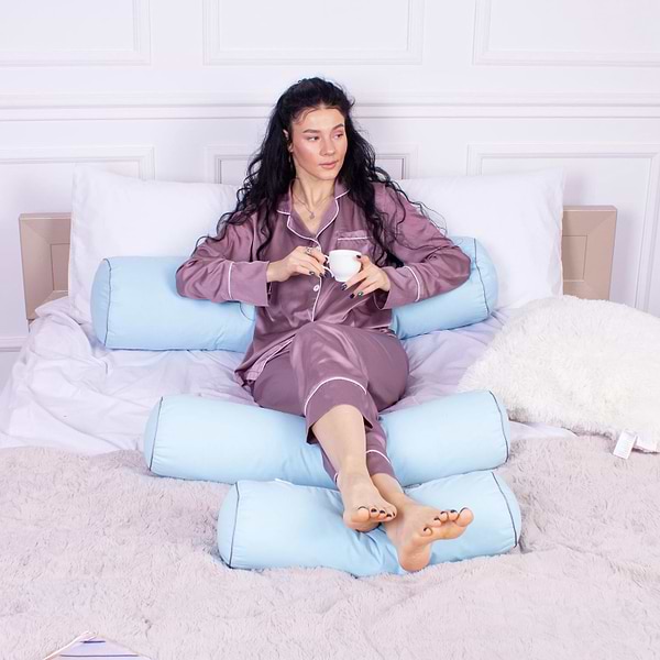 Фото - Подушка валик MirSon №8356 Naturale Line 14-4121 Blanco Tencel 15x50 см (2200006249511)