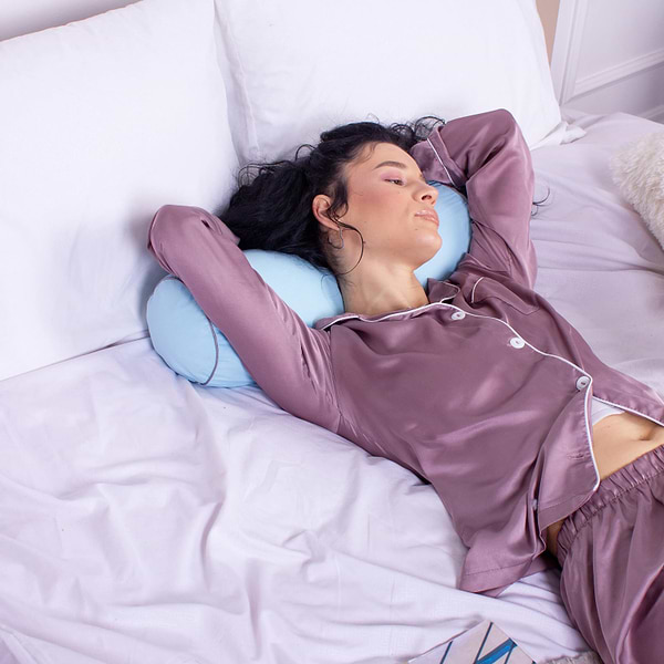 Фото - Подушка валик MirSon №8356 Naturale Line 14-4121 Blanco Tencel 15x50 см (2200006249511)