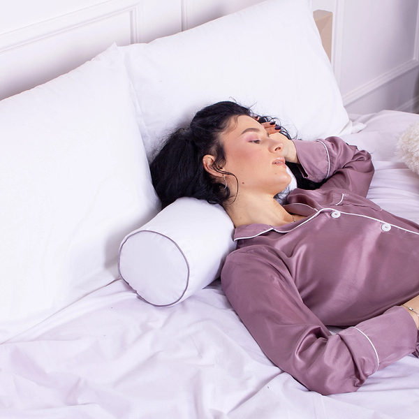 Фото - Подушка валик MirSon №8564 Naturale Line 11-2107 White ) Полистирол 70х16 см (2200006345169)