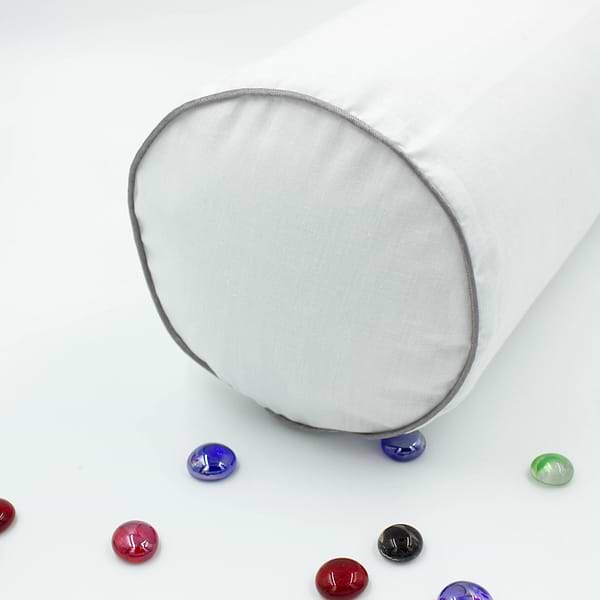 Фото - Подушка валик MirSon №8348 Naturale Line 11-2107 White Tencel 70х16 см (2200006250746)