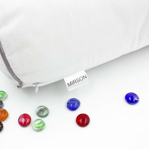 Фото - Подушка валик MirSon №8564 Naturale Line 11-2107 White ) Полистирол 60х16 см (2200006345145)