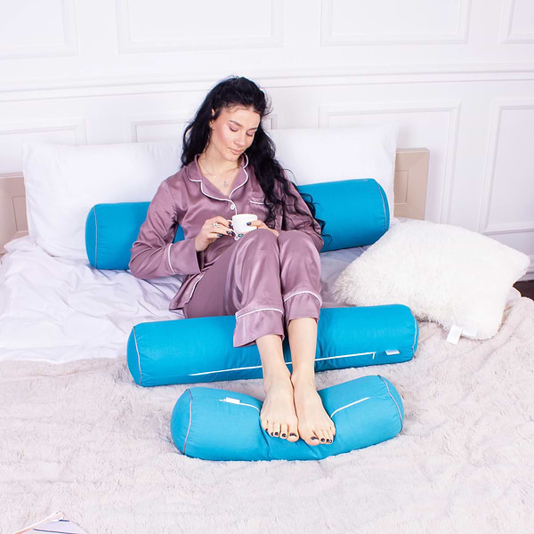 Фото - Подушка валик MirSon №8374 Naturale Line 17-4735 Caterina Tencel 100х16 см (2200006252337)