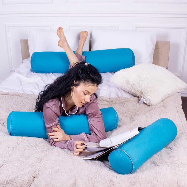 Фото - Подушка валик MirSon №8375 Naturale Line 17-4735 Caterina BamBoo 15x50 см (2200006249702)