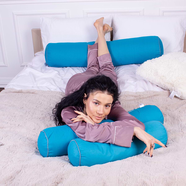 Фото - Подушка валик MirSon №8375 Naturale Line 17-4735 Caterina BamBoo 15x50 см (2200006249702)