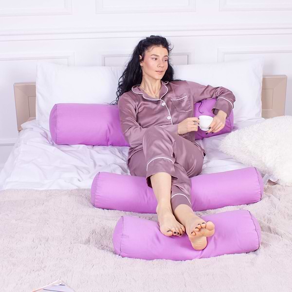 Фото - Подушка валик MirSon №8512 Naturale Line 16-3310 Bernarda 50% Memory 100х20 см (2200006342076)