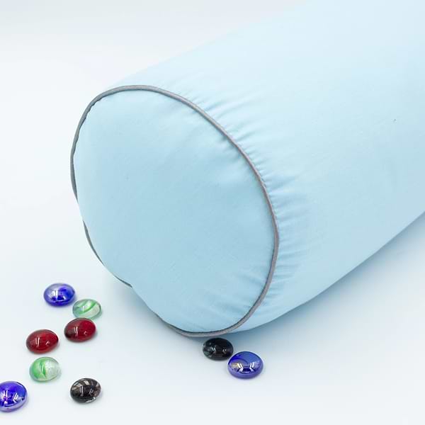 Фото - Подушка валик MirSon №8101 Eco Line Blue EcoSilk 15x50 см (2200006199663)