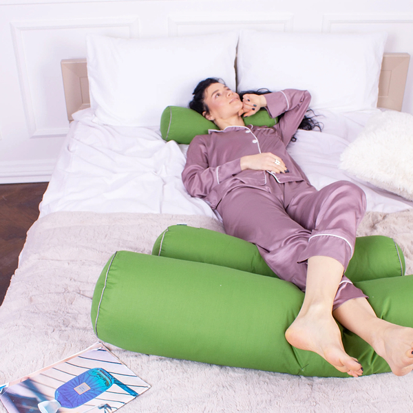 Фото - Подушка валик MirSon №8121 Naturale Line 18-0130 Carolina EcoSilk 100х20 см (2200006248712)