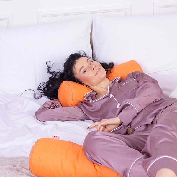 Фото - Подушка валик MirSon №8519 Naturale Line 16-1364 Palermo 50% Memory 60х20 см (2200006342458)