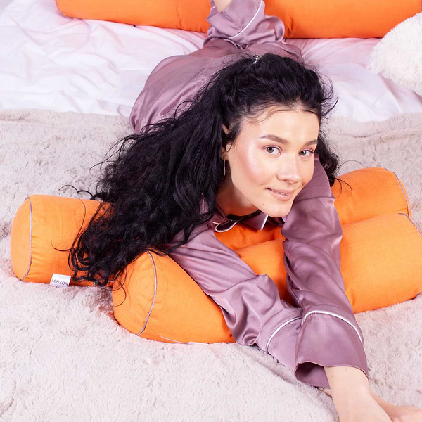 Фото - Подушка валик MirSon №8519 Naturale Line 16-1364 Palermo 50% Memory 60х20 см (2200006342458)