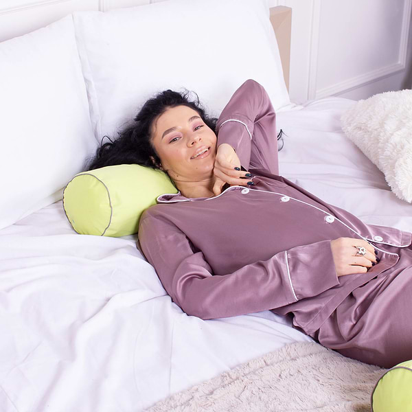 Фото - Подушка валик MirSon №8543 Naturale Line 12-0714 Daniela 100% Memory 60х20 см (2200006343899)