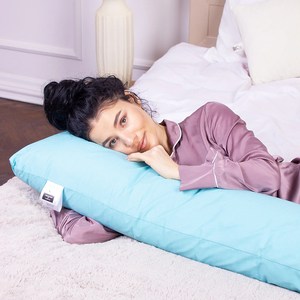 Фото - Подушка для будущих мам MirSon №8421 Ranforce Elite 11-2208 Mint Г-образная (2200006274391)