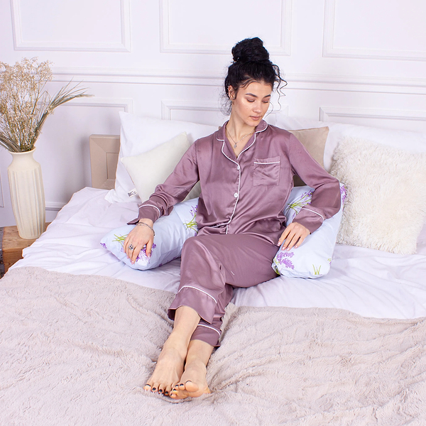 Фото - Подушка для майбутніх мам MirSon №8431 Color Line 17-0130 Lavender sea Г-подібна (2200006274568)