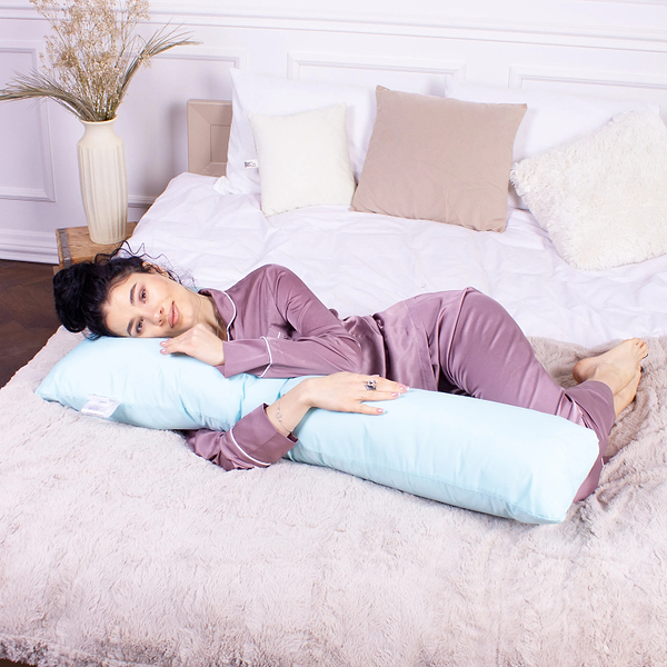 Фото - Подушка для майбутніх мам MirSon №8461 Eco Line Blue Г-подібна (2200006275053)