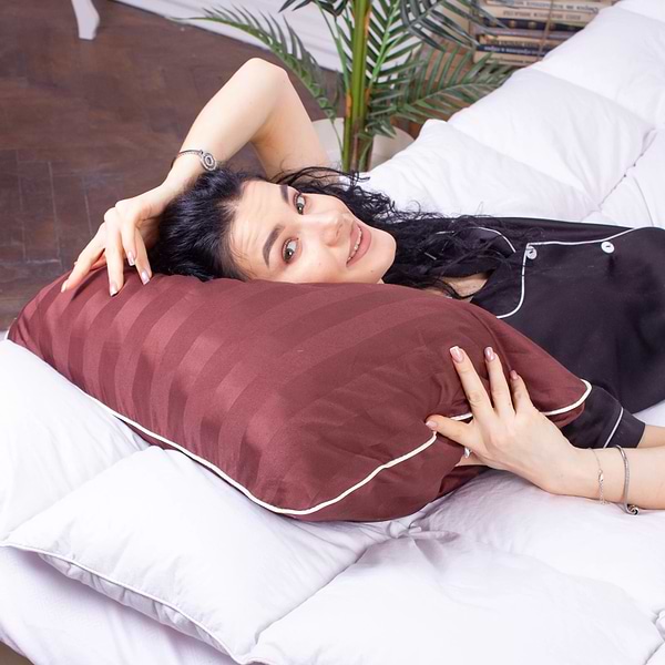 Фото - Подушка ортопедическая MirSon №4063 Noble stripe Lorenzo MEN (2200006422747)