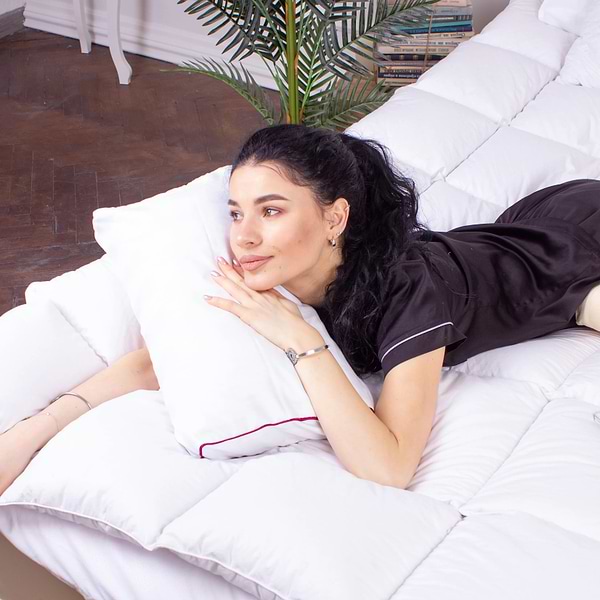 Фото - Подушка ортопедична MirSon №4178 Noble stripe Royal Pearl KIDDY (2200006423928)