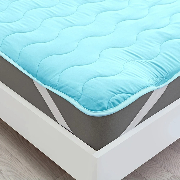 Фото - Наматрасник MirSon Eco Light №1722 Bamboo Blue 150x200 см (2200002890304)