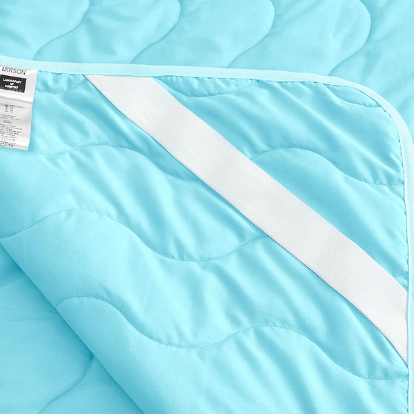 Фото - Наматрасник MirSon Eco Light №1722 Bamboo Blue 150x200 см (2200002890304)