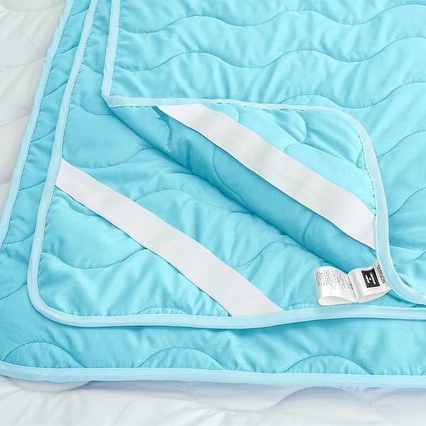 Фото - Наматрасник MirSon Eco Light №1713 EcoSilk Blue 150x200 см (2200002888509)