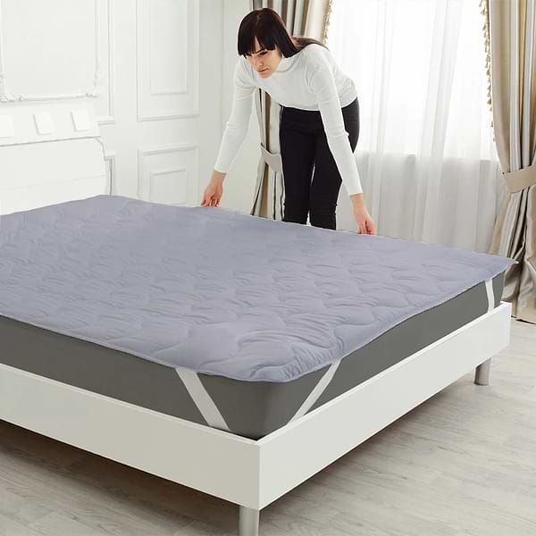 Фото - Наматрасник MirSon №9054 Eco Light Gray (Silk) 150x200 см (2200006086710)