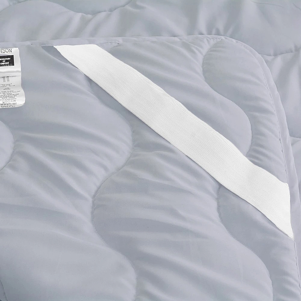 Фото - Наматрасник MirSon №9054 Eco Light Gray (Silk) 150x200 см (2200006086710)