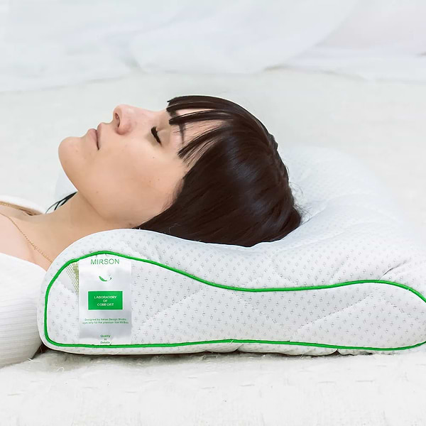 Фото - Подушка ортопедична MirSon №6018 Green nature Alberto 58х40х10.5 (2200003261196)