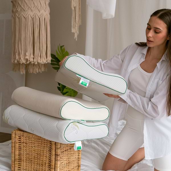 Фото - Подушка ортопедична MirSon №6016 Green nature Julia 58х40х10.5 (2200003261165)