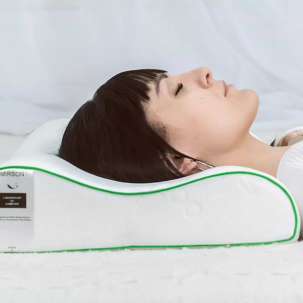 Фото - Подушка ортопедична MirSon №6016 Green nature Julia 58х40х10.5 (2200003261165)