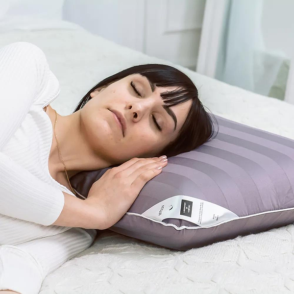 Фото - Подушка ортопедична MirSon №6046 Noble stripe Peony Men 59х43х12 (2200003261691)