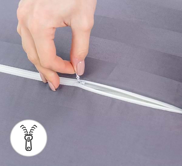 Фото - Подушка ортопедическая MirSon №6004 Noble stripe Peony 58х40х10.5 (2200003260854)