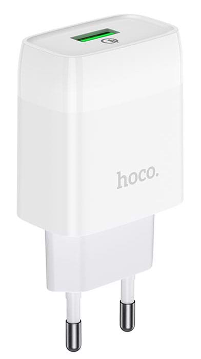 Фото - Сетевое зарядное устройство HOCO C72Q QC3.0 charger 18W White (6931474732514) Фото - Сетевое зарядное устройство HOCO C72Q QC3.0 charger 18W White (6931474732514)