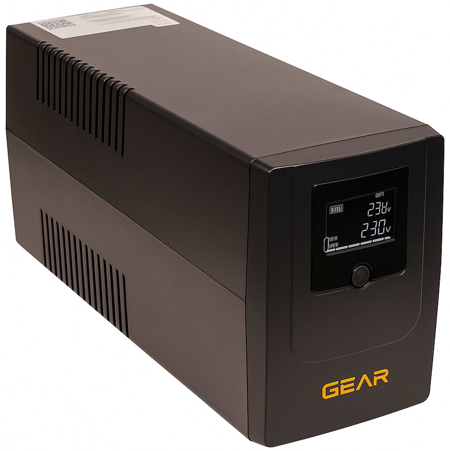 Джерело безперебійного живлення GEAR 1000VA LCD RJ45+USB (GU-1000PLCD)