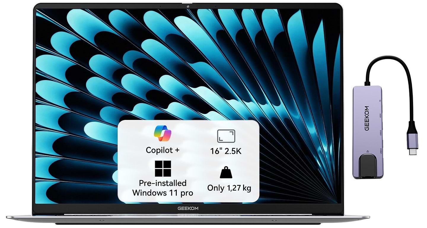 Ноутбук GEEKOM GeekBook X16 Pro (GEEKBOONX16AMOU5125U-321-US)