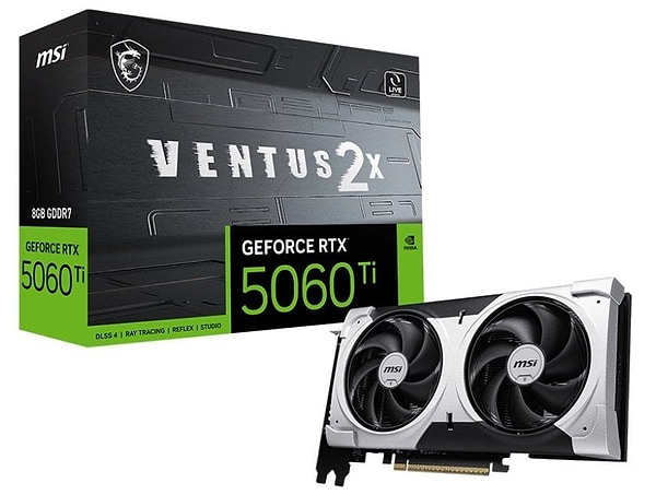 Фото - Видеокарта MSI GeForce RTX 5060 Ti 8GB GDDR7 VENTUS 2X OC PLUS