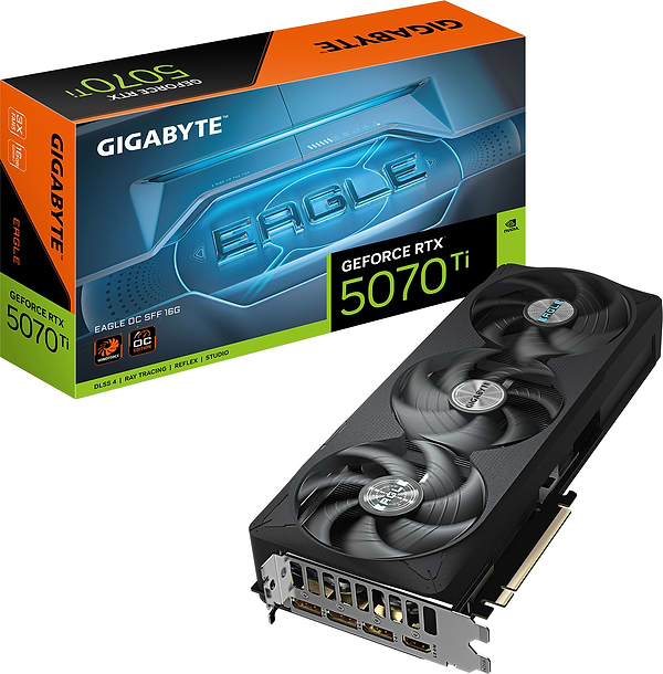 Фото - Видеокарта Gigabyte GeForce RTX 5070 Ti EAGLE OC SFF 16G (GV-N507TEAGLE OC-16GD)