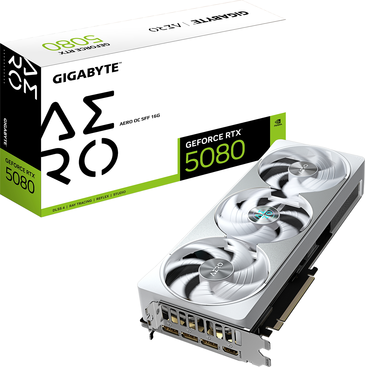 Відеокарта Gigabyte GeForce RTX 5080 16Gb AERO (GV-N5080AERO OC-16GD)