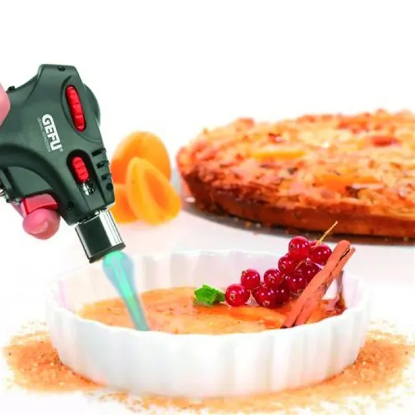 Фото - Набор форм для выпечки Gefu Creme Brulee Carmello 5 пр. + горелка-карамелизатор