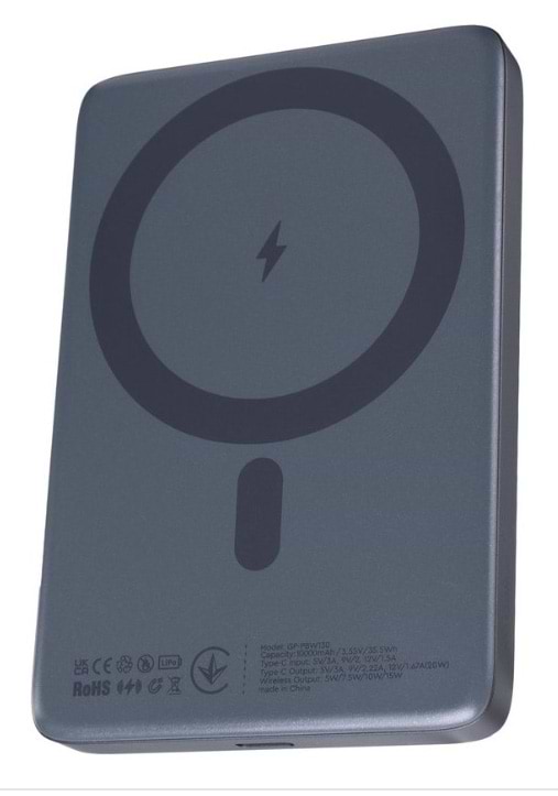 Батарея мобильная Gelius Krazi Series Magnetic Wireless Charge 15W 10000mAh (102874)