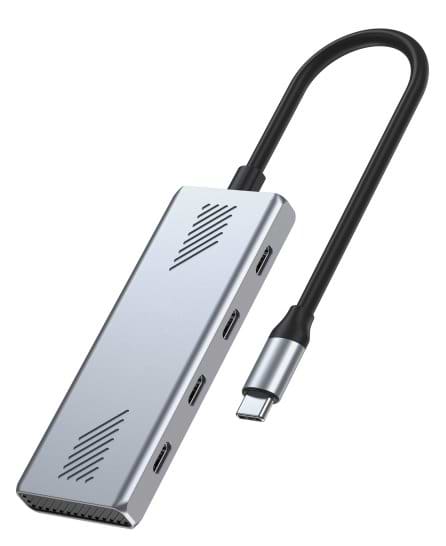 Фото - Хаб USB Gembird USB-С 3.2 Silver (UHB-CM-U310-C4-01)